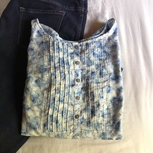 LOFT floral blouse